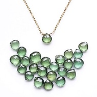 綠磷灰石 Briolette Marron Cut 項鍊 Jessica