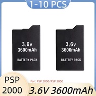 For PSP 2000/3000 3.6V 3600mAh Rechargeable Lithium Battery Pack for PSP 1000 PSP-S110 3600mAh Lithi