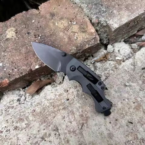 KS Shuffle DIY 8720 8Cr13MoV Steel Blade Multi-functional Cutting Knife for Outdoor Survival Emergen