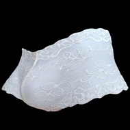 Q345 - Low-waisted cream white boxers (for men)