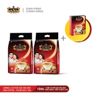 Combo 2 Cà Phê Hòa Tan 3IN1 KING COFFEE - Túi 88 gói x 16g - Tặng 1 Cà Phê Hòa Tan 3IN1 KING COFFEE