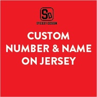 Custom Number on Jersey (Add-on)