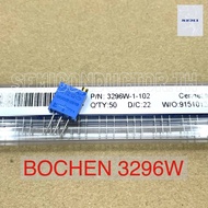 (10ชิ้น) BOCHEN 3296W 1K 2K 5K 10K 20K 50K 100K multi-turn precision potentiometer Trimpot Cernet tr