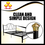 3V Powder Coat Metal Bed Frame / Katil Besi / Metal Bedframe - Queen Size