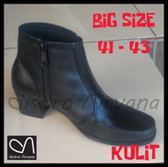 BEST PRODUK SEPATU PANTOFEL WANITA HIGH HEELS BOOTS BIGSIZE JUMBO BOOT