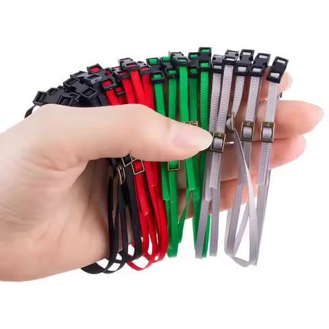 5Pcs Luggage Rope Roof Rack Tie Down Straps Buckle Decorate Strap for 1/8 1/10 1/18 1/24 RC Crawler 