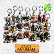 ANOMALI CHARACTER ANOMALI KEYCHAIN VIRAL TUNG TUNG SAHUR TALALERO TRALALA BALLERINA CAPPUCINA BRR BR