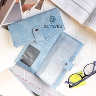 Binderku MHA Dompet Keuangan Premium Leather Denim Budgeting Wallet Money Plan Wallet Dompet Wanita 