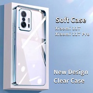 For Xiaomi 11T / Xiaomi 11T Pro Clear Shockproof Luxury Electroplating Mobile Phone Case All-inclusive Edge Anti-fall Soft Shell