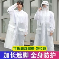 baju hujan waterproof baju hujan Baju hujan panjang lelaki dan perempuan berpakaian telus bateri elektrik kalis hujan basikal dewasa poncho