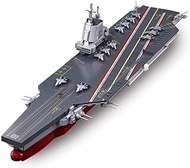Sluban Fujian Aircraft Carrier Model Kit, 1:700 Scale, 557 Pieces, M38-B1211, 46.5 cm Length, Grey,