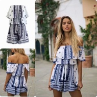 Fashionable Romper Floral Aztec Boho Hippie Summer Style Casual Daily Outfit