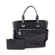 【二手】香奈兒 (Chanel) CHANEL 托特包 Paris Biarritz GM A34210 黑色 PVC 塗層帆布皮革 Paris Biarritz 托特包 GM 女士二手 A