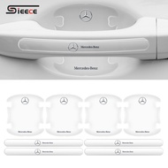 Sieece Car Door Handle Invisible Protector Universal Auto Door Bowl Protective Stickers For Mercedes Benz W212 W204 W213 W205 W211 A180 A200 B180 C180 E200 CLA180 GLB200 GLC300 S CLS GLA GLE Class