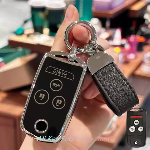 Key Fob Cover Keyring Car Keychain For Honda Accord Acura MDX Acura RDX Acura TL Acura TSX Acura ZDX