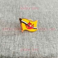 Brunei Flag Pin Brunei Country Flag Brooch Pin Brunei Flag Pin - Various Hats
