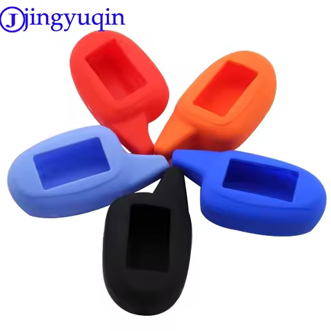 jingyuqin M7 Silicone Key Case Tamarack For Russian 2-way Car Alarm Scher-Khan Magicar 7 9 Lcd Remot