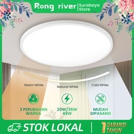 [Surabaya] 3 Colors 48W 36W 20W Minimalist Ceiling Light|Room LED Lights|Downlight|Home Ceiling Lights