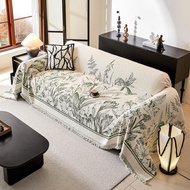 Universal Non-slip Scratch-resistant Sofa Cover Pet Friendly Sofa Couch Cover Boho Chenille Couch Co