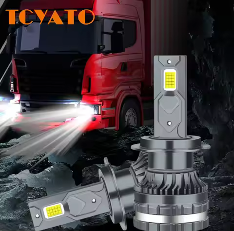 TCYATO 2PCS 24V LED Truck Headlight 150W Power H7 H1 H4 H3 Led 24v Headlight Truck 30smd CANBUS Led 