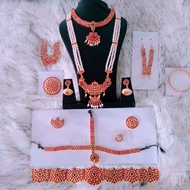 Premium Quality Kemp Bharathanatyam Set