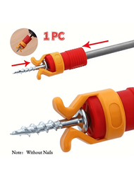 1個螺絲固定器持有人 - 木工、木匠和鑽頭螺絲的通用固定裝置套組-塑料螺絲固定裝置-必備工具
