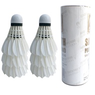 Badminton Shuttlecock White Goose Board Feather Flying Stability Durable Shuttlecock Ball 3pcs/ 6pcs