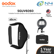 Godox Flash Softbox Kit 80cm * 80cm / 60cm*60cm  + S2 type Bracket Mount Kit for Flash Speedlite Stu