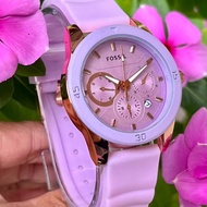fossil date and time fashion girl watch with gift box