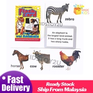 Early Learning Animals Flash Cards Educational Toys for Kids toys education