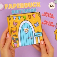 Paper Duck House Mainan Kertas Bebek Viral Edukatif Paper Doll Quite Book Sudah Laminasi
