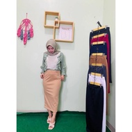 SPAN SCUBA MIDI SKIRT/ SPAN SKIRT 7/8 PREMIUM