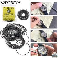 KATAKAN 4 Pack Back Cover 0.5/0.6/0.7/0.8mm For Watchmaker Rubber O-Ring