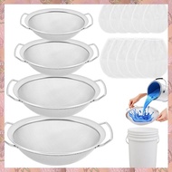 [h3w732xnj.ph] Mesh Paint Strainer Combo Set(14 Pcs) Includes 4 Size 60 Mesh Strainers, 10 Pcs Paint
