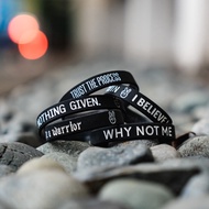 Deuce Brand Motivational Sports Bracelet Text LOGO Style Wear Match [ACS]