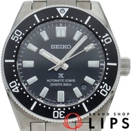 精工 Prospex 機械潛水錶 1965 傳承系列 40mm Prospex SBDC197/6R55-00G0 不鏽鋼男士腕錶，黑色，成色極佳，附原廠錶盒和保固卡 [全新]