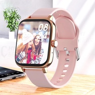 นาฬิกาสุขภาพ New Smart Watch Women Bluetooth CallFull Touch Fitness Tracker Men Waterproof Weather Smartwatch for Android IOS Phone