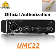 COD ❈BEHRINGER UMC22 UM2 UMC202HD Microphone Amplifier Live Recording External Sound Card USB Audio inte