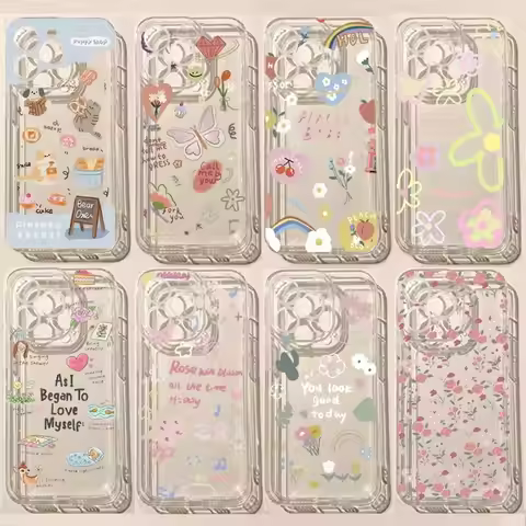 Flower Butterfly Phone Case For Xiaomi Redmi 14C 13 12 13C 10C 12C 9A 10 9T 9C 9 A1 Plus A2 A3 K40 P