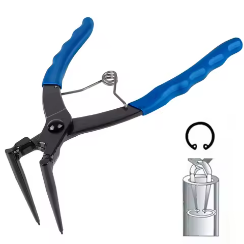 Snap-Ring Pliers Heavy-duty Cylinder Internal Ring Remover Long Nose 90° Bent 90 Degrees Bending Pli