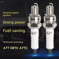 Motorcycle Spark Plug D8TC/A7TC Iridium 110 Scooter Curved Beam Car Universal Burner 125 150 100