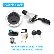 Motorcycle Ignition Switch Gas Cap Cover Seat Lock Set For Kawasaki Z125 2017-2022 BR125 Z125 Pro 20