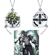 Anime Game League of Legends LOL Stopwatch Pendant Necklace Ekko Halloween Fashion Man Woman Cosplay
