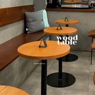 JIPATACHOBSHOP | wood table โต๊ะเกาหลี โต๊ะกลม โต๊ะคาเฟ่ โต๊ะร้านกาแฟ โต๊ะไม้ โต๊ะมินิมอล