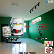 CAT LANTAI 5L BENZIPOX 280 EPOXY FINISH | CAT EPOXY | CAT LANTAI // CAT + HARDENER //MCI EPOXY // CA