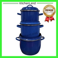 Enamel Crock Pot / 2 Handle Pot / Periuk Ayan