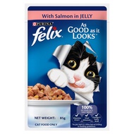 Felix Adult With SALMON In Jelly 85G Cat Treat