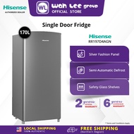 Hisense Fridge RR197D4AGN 170L Non-Inverter 1-Door Fridge Refrigerator