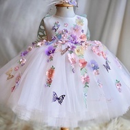Girl Princess Dress Butterfly Wings Flower Girl Tulle Tutu Flower Pearl Lolita Lolita Princess Dress