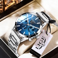 LIGE Smart Watch AMOLED Bluetooth Calling IP67 Waterproof Full Touch Smart Bracelet